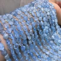 Aquamarin Perlen, Klumpen, DIY, blau, Länge:38 cm, verkauft von Strang