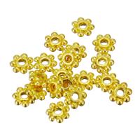 Abalorios Separador de Aleación de Zinc, chapado en color dorado, 4x1mm, agujero:aproximado 1mm, 50000PCs/Grupo, Vendido por Grupo