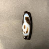 Perles agate dzi tibétaine naturelle, agate Tibétaine, ovale, DIY & deux tons Vendu par PC