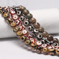 Perles agate dzi tibétaine naturelle, agate Tibétaine, Rond, poli, DIY, plus de couleurs à choisir cm, Vendu par brin