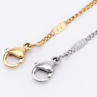 Fashion Stainless Steel Necklace Chain, plated, sideways chain & DIY 