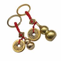 Brass Key Clasp, Calabash, gold color plated 