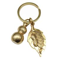 Brass, with Zinc Alloy, Calabash, gold color plated, Unisex 
