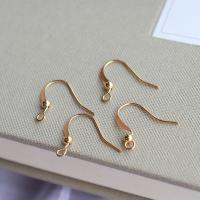 Brass Hook Earwire, KC gold color plated, 25mm 
