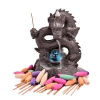 Incense Smoke Flow Backflow Holder Ceramic Incense Burner, Purple Clay, plated, for home and office & durable 