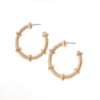 Zinc Alloy Stud Earring, plated, for woman, golden 