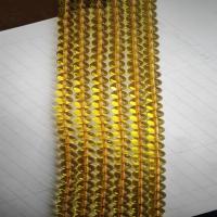 Citrin Naturperlen, Gelbquarz Perlen, rund, DIY & verschiedene Größen vorhanden, gelb, Länge:38 cm, verkauft von Strang