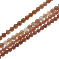Солнечный камень, санстоун, Круглая, DIY & разный размер для выбора, оранжевый, длина:38 см, продается Strand