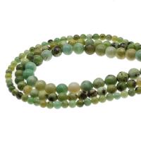 Australien Jade Perle, rund, DIY & verschiedene Größen vorhanden, grün, Länge:38 cm, verkauft von Strang