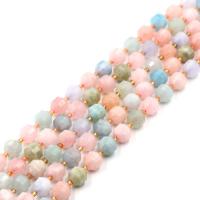 Morganite Beads, Round, DIY & faceted, mixed colors cm 