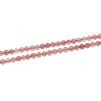 Strawberry Quartz Beads, Round, DIY pink cm 