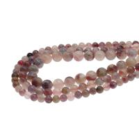 Natural Tourmaline Beads, Round, DIY pink cm 
