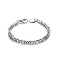 Titanium Steel Bracelet and Necklace, polished  & for man 