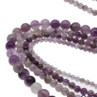 Natürliche Amethyst Perlen, rund, DIY & verschiedene Größen vorhanden, violett, Länge:38 cm, verkauft von Strang