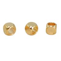 Brass Spacer Beads, Square, plated, DIY 