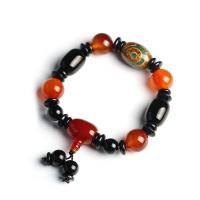 Agate Bracelets, Unisex, mixed colors, 19.5*14mm,17*13mm Approx 7.48 Inch 