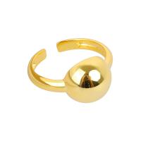 Brass Cuff Finger Ring, plated, Adjustable & for woman 11mm 