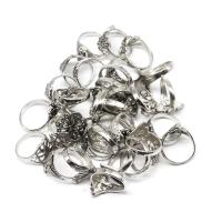 Zinc Alloy Finger Ring, for woman, silver color 