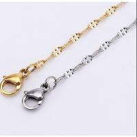 Fashion Stainless Steel Necklace Chain, plated, DIY & bar chain 