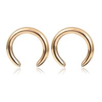 Zinc Alloy Stud Earring, Moon, plated & for woman 