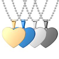 Stainless Steel Heart Pendants, plated, without cord & DIY & Unisex 