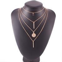 Fashion Multi Layer Necklace, Zinc Alloy  & for woman, golden, 40cmuff0c45cmuff0c54cmuff0c65cm 