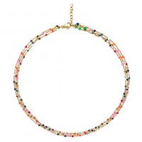 Stainless Steel Chain Necklace, fashion jewelry & Unisex & enamel 