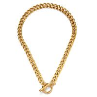 Stainless Steel Chain Necklace, fashion jewelry & twist oval chain & for woman 