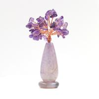 Décoration riche d’arbre, Cristal naturel, fait à la main, plus de couleurs à choisir Vendu par PC