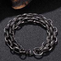 316 Stainless Steel Bracelet, 316 stainless steel lobster clasp, silver color plated, Unisex & mesh chain, original color, 15mm Approx 9.3 Inch 