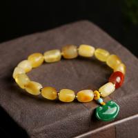 Gemstone Bracelets, Beeswax, with Kosmochlor Jade & Yunnan Red Agate & turquoise, 14K gold-filled, handmade & anti-fatigue & for woman 