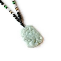 Natural Jade Necklace, Jadeite, with Jade, Unisex .62 Inch 
