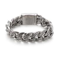 Titanium Steel Bracelet & Bangle, fashion jewelry & for man, original color 