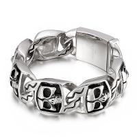 Titanium Steel Bracelet, fashion jewelry & for man, original color 