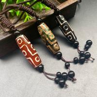 Агат свитер цепи ожерелье, тибетский агат, Овальная форма, полированный, Мужская, Много цветов для выбора длина:15.75 дюймовый, продается PC