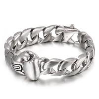 Stainless Steel Bracelet, fashion jewelry & curb chain & for man, original color 