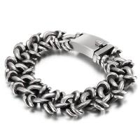 Stainless Steel Bracelet, fashion jewelry & rope chain & for man, original color 
