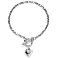 Stainless Steel Anklets Jewelry, Heart, plated, fashion jewelry & for woman 