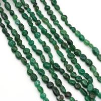 Apatit Perlen, Apatite, Klumpen, DIY, grün, 6-8mm, Länge:38 cm, 50-70PCs/Strang, verkauft von Strang