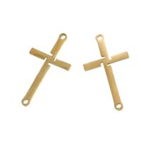 Stainless Steel Charm Connector, Cross 