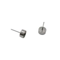 Edelstahl Ohrring Stecker, poliert, verschiedene Größen vorhanden, verkauft von PC