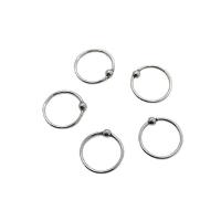 Stainless Steel Nose Piercing Jewelry, Donut, polished 