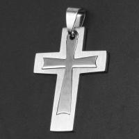 Нержавеющая сталь крест подвески, нержавеющая сталь, Kресты, оригинальный цвет продается PC
