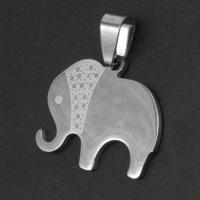 Нержавеющая сталь животных подвески, нержавеющая сталь, Слон, оригинальный цвет продается PC