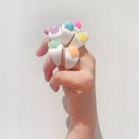 Anillo de dedo de resina, Joyería & para mujer, más colores para la opción, Vendido por UD