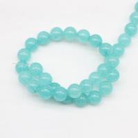 Blue Chalcedony Bead, Round, polished, Natural & DIY .96 Inch 
