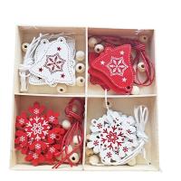 Christmas Hanging Decoration, Middle Density Fibreboard, hand drawing, DIY mixed colors 