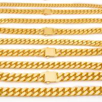 Halskette, Edelstahl, plattiert, unisex & Kandare Kette, keine, 7mm, Länge:23 cm, verkauft von PC
