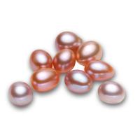 Half Drilled Cultured Freshwater Pearl Beads, irregular & half-drilled 