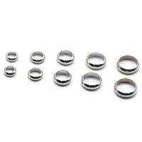 Stainless Steel Positioning Bead, Donut, polished 